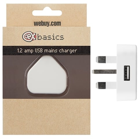 CeX basics - USB 1.2 Amp Charging Plug